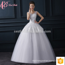 Wholesales 2017 new design sleeveless wedding dresss ball gown wedding dress princess wedding dress